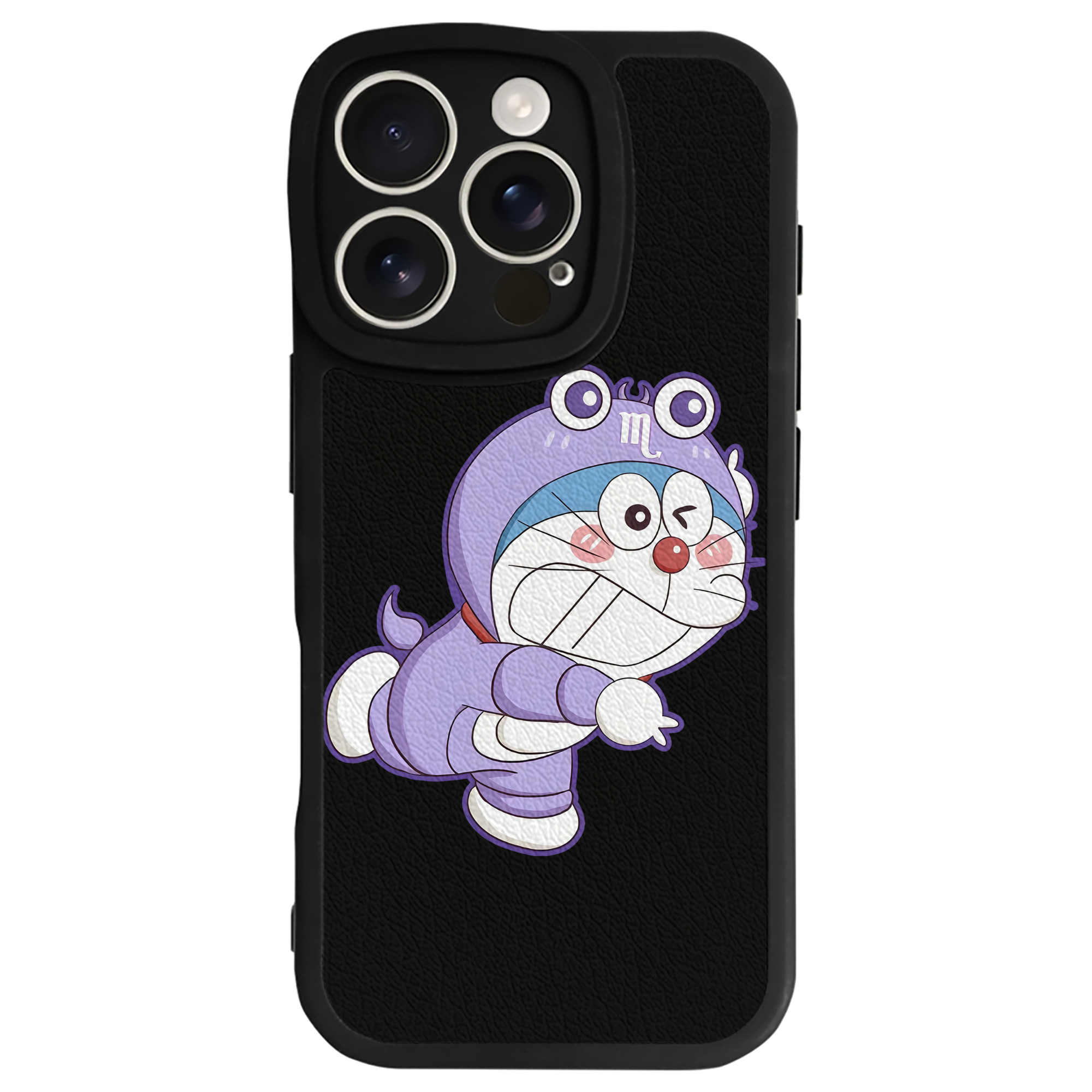 （画像用） ドラえもん Doraemon 【iPhone 16シリーズ対応】シリコンスマホケース（レザー調） 材質：シリコン